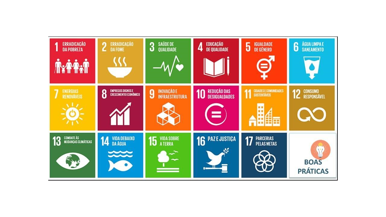17 Objetivos do Desenvolvimento Sustentável das Organização das Nações Unidas (ONU)