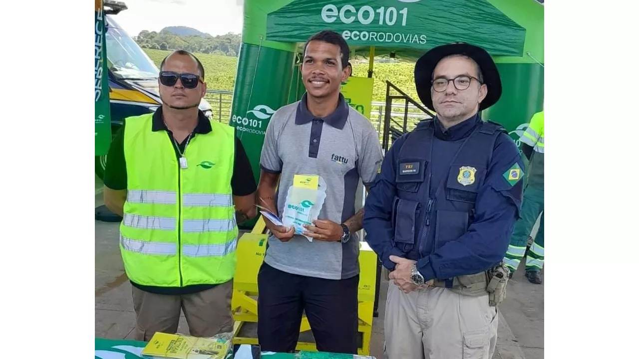 Ecovias 101 e PRF realizam ação para conscientizar motoristas sobre os cuidados com a saúde