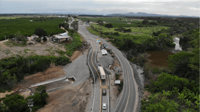 Eco101 libera parcialmente ao tráfego trecho reconstruído na região de Aracruz