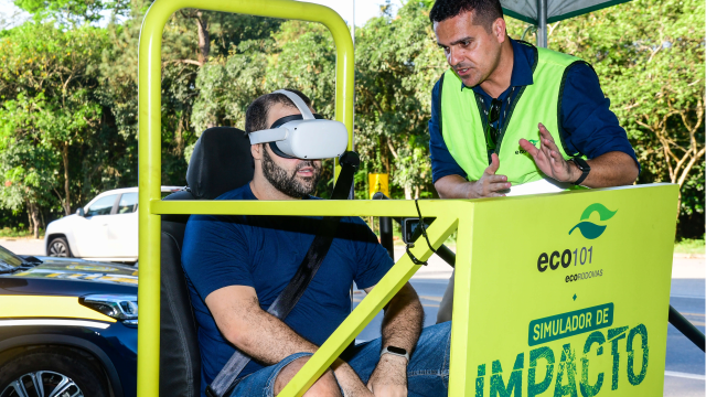 Eco101 inova na conscientização no trânsito com simulador de impacto em realidade virtual
