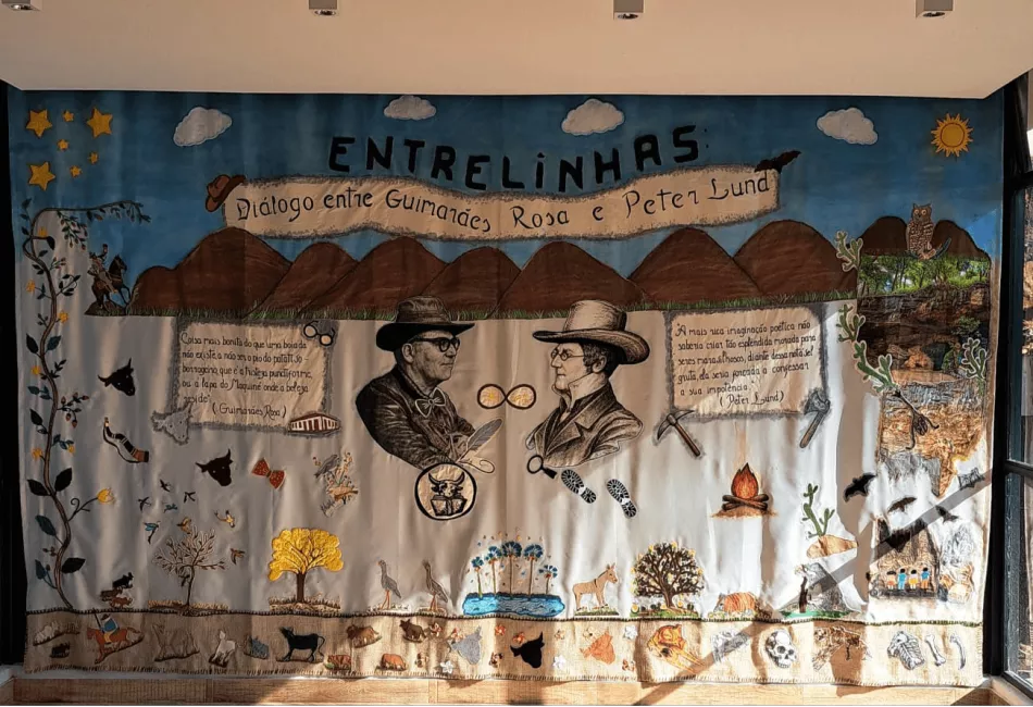 Painel de bordadeiras do Estrelas do Sertão passa a integrar acervo do Museu Gruta do Maquiné